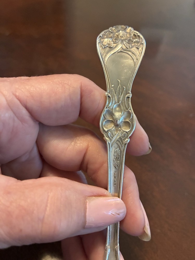 Antique Manchester Sterling Silver Serving Fork