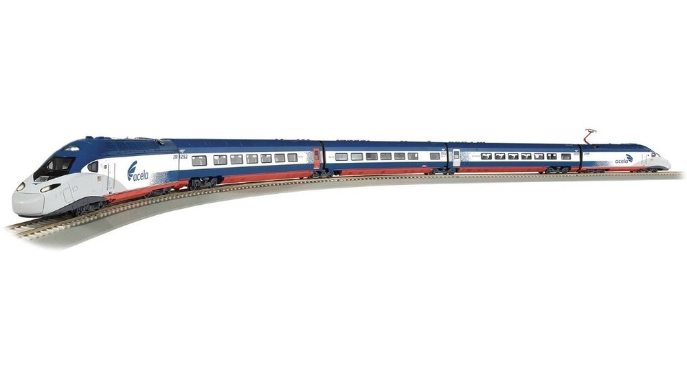 BACHMANN 01206 HO SPECTRUM AMTRAK ACELA II STARTER TRAIN SET