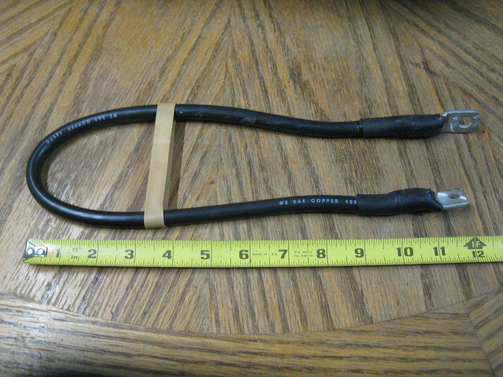 Battery Lead Power Copper Strap Cable  2/0 Gauge 24"