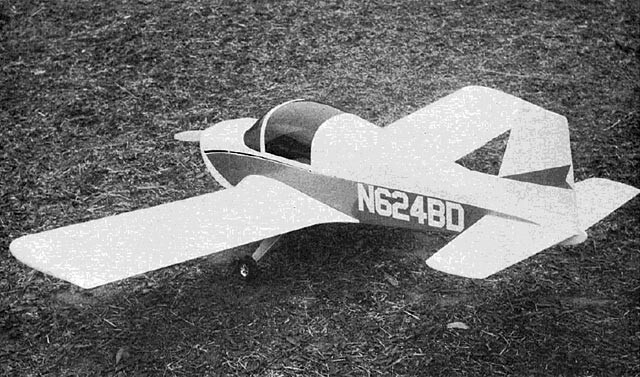 Bede BD-1 Low Wing 62" WS RC Model Airplane Plans Templates PDF on USB