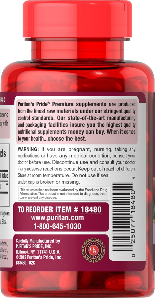Puritan's Pride Lycopene 40 mg - 60 Softgels