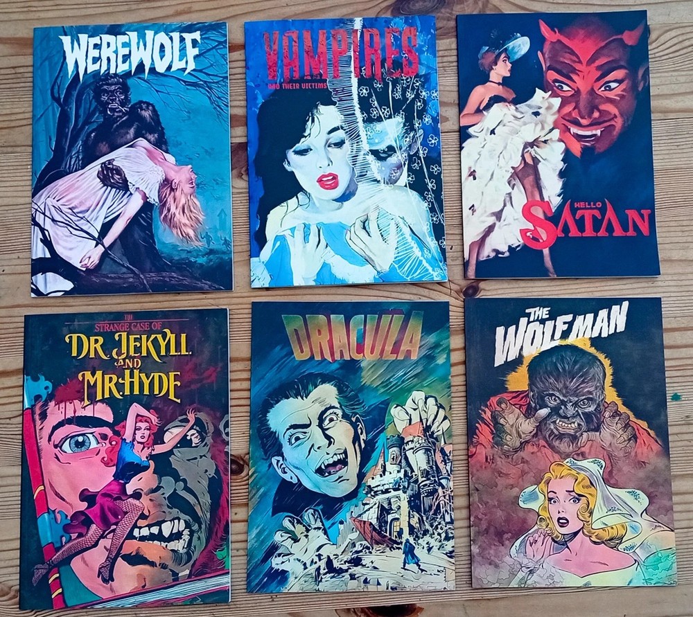 Vintage Horror Comic Bundle with prints and stickers