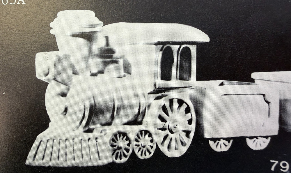 VINTAGE ARNEL'S CERAMIC MOLD #796 A/B/C/D/E CHOO-CHOO TRAIN ENGINE/DECANTER