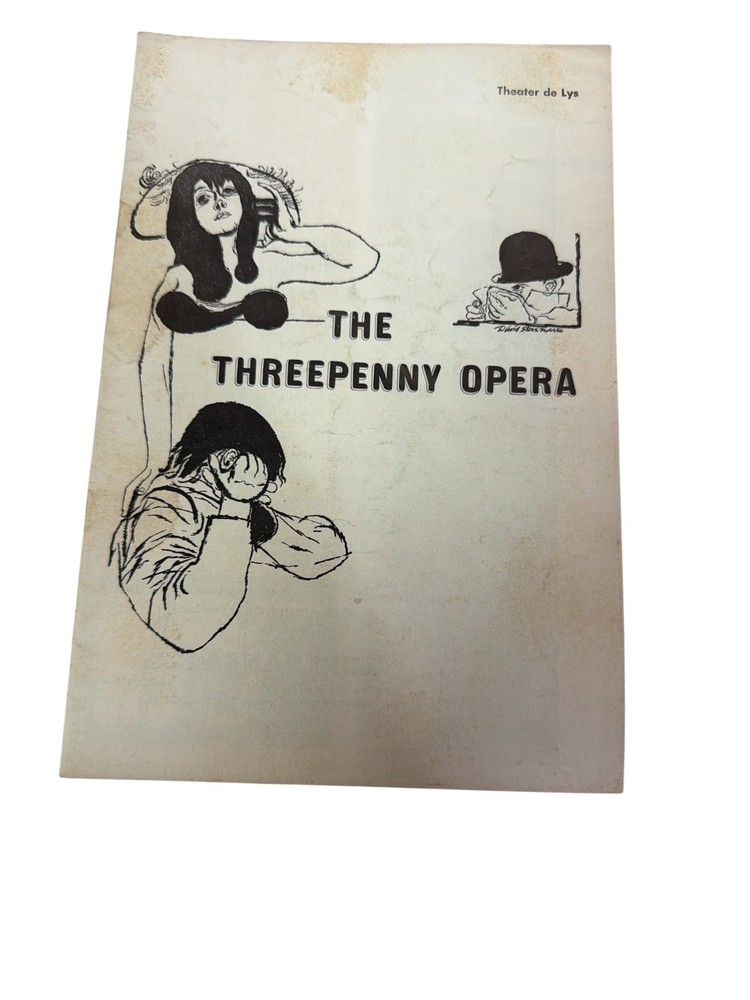 Threepenny Opera Theatre de Lys Kurt Weill 1954 Program