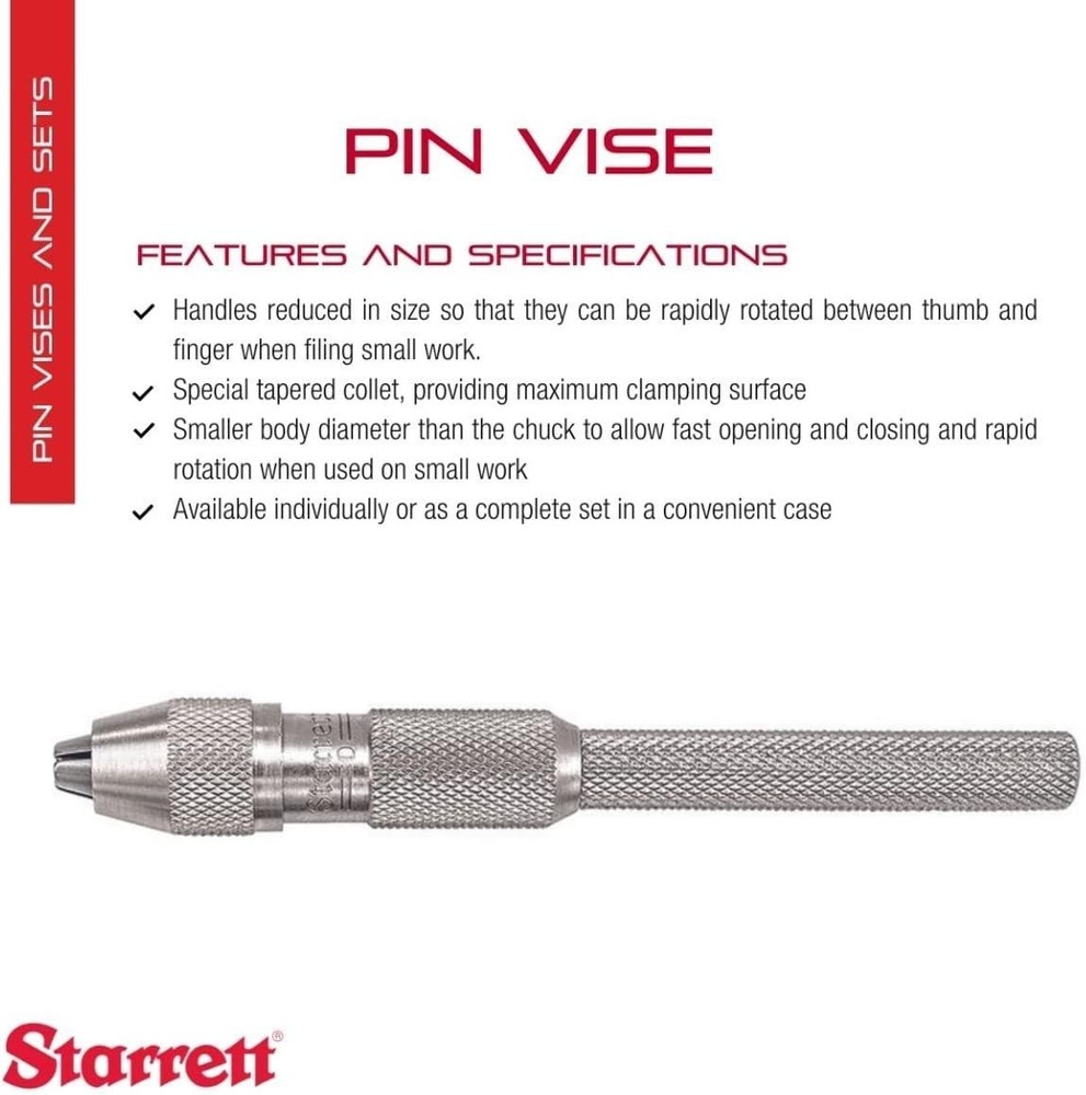 High-Quality Pin Vise with Maximum Clamping Surface for Precision Tasks