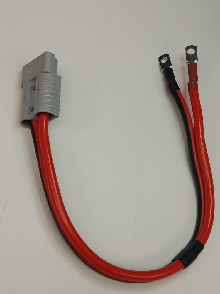 Winch Quick Dis-Connect Tow Haul Dump Cable Wire 1ft Gray 2Ga High Amp