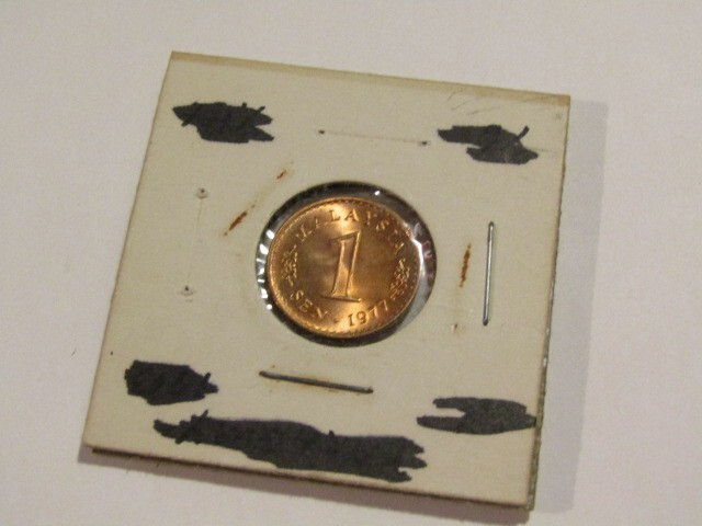 Malaysia 1977 1 Sen unc Coin