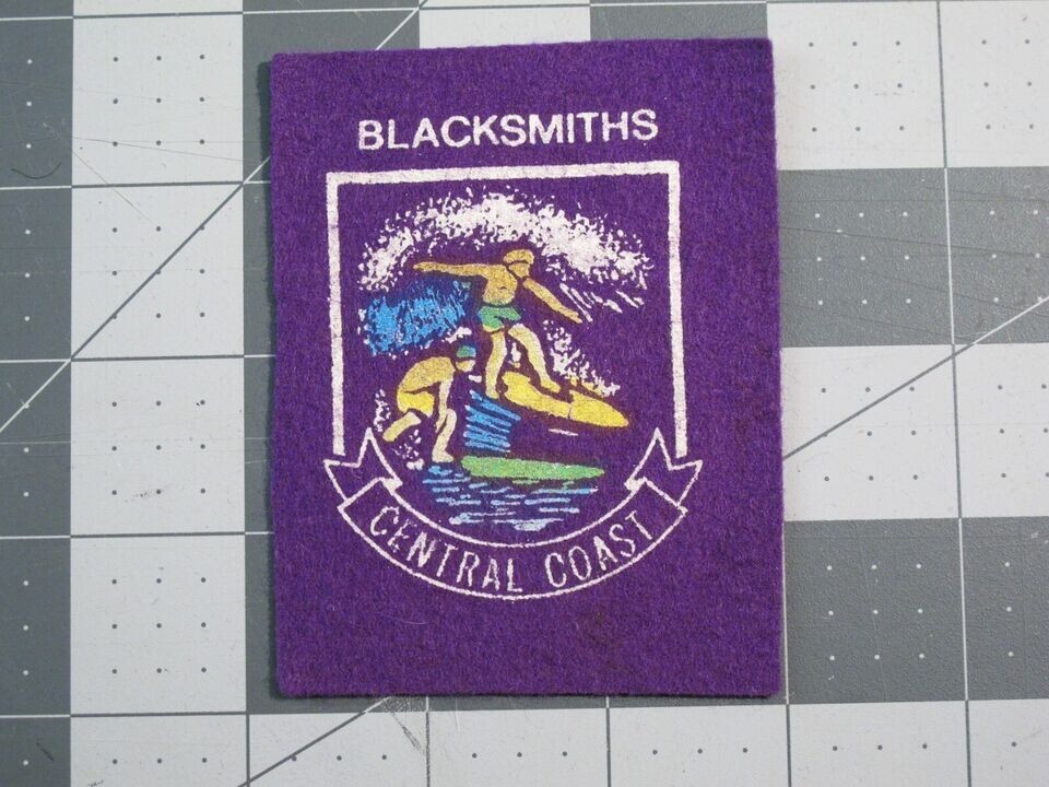 vtg 1960s 1970s Surfing ephemera - patch Blacksmiths Central Coast