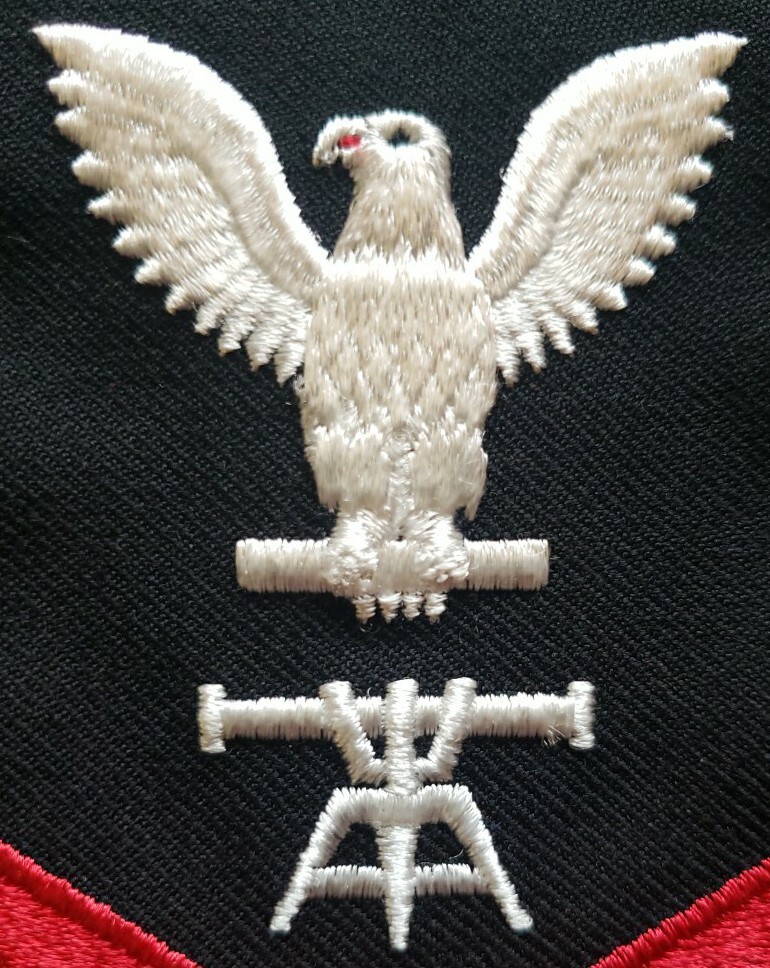 US Navy Fire Control Tech First Class Embroidered 4" Patch NOS