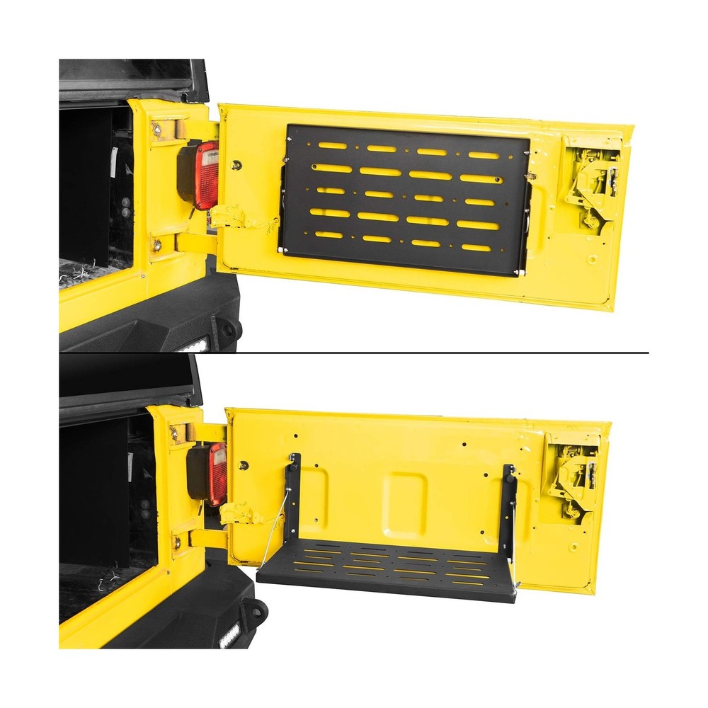 Hooke Road Tailgate Table Foldable Cargo Shelf Compatible with Jeep Wrangler ...