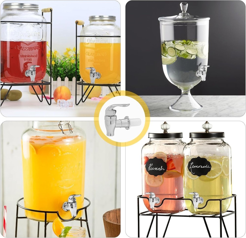 Durable Food-Grade Plastic Replacement Spigots – 2 Pack with Installation Kit