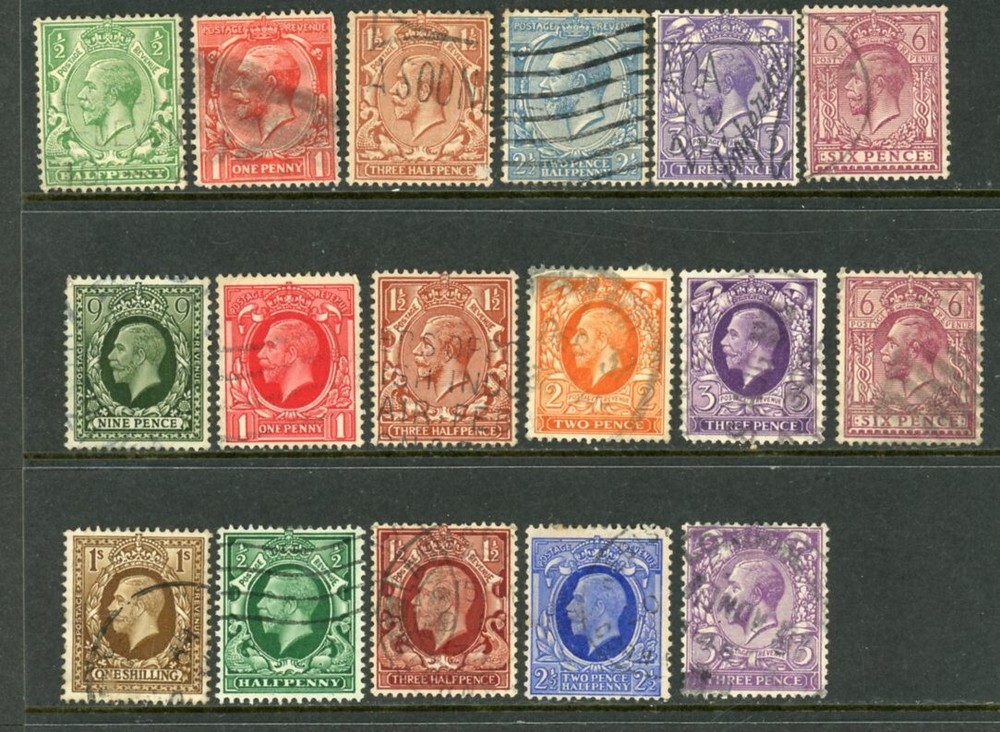 GREAT BRITAIN George V between #151-215 / 22-10-6n /,  used