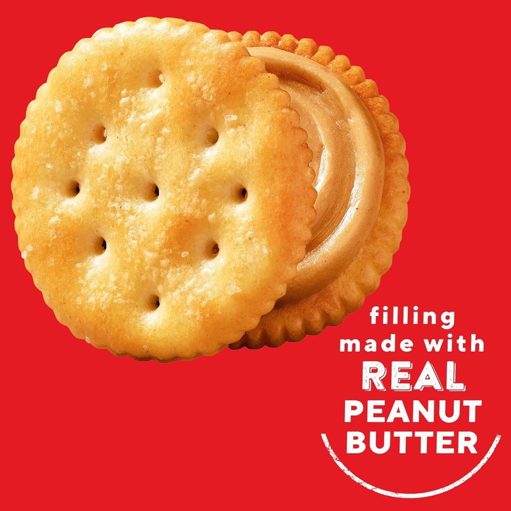 RITZ Peanut Butter Sandwich Crackers, 48 Snack Packs (6 Boxes, 6 Crackers....