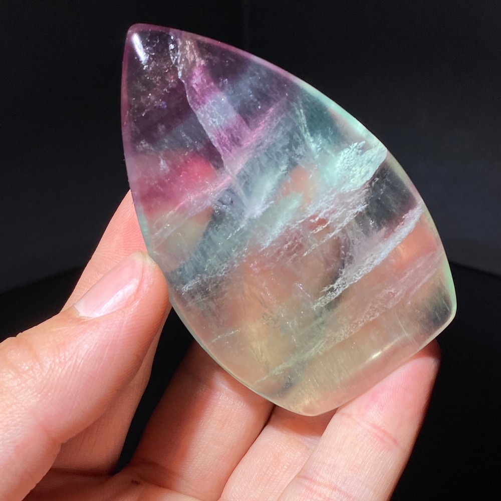 103G Natural colored fluorite crystal column obelisk healing specimen