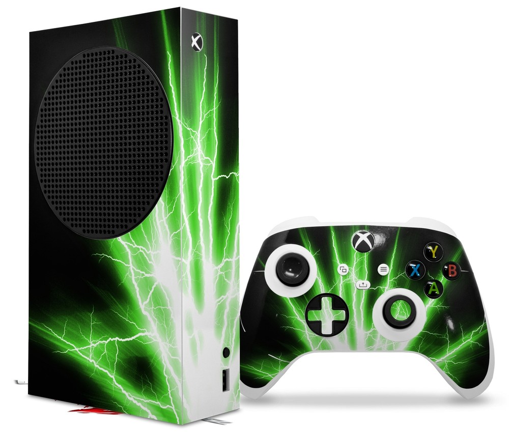 Skins XBOX Series S Console Controller Lightning Green