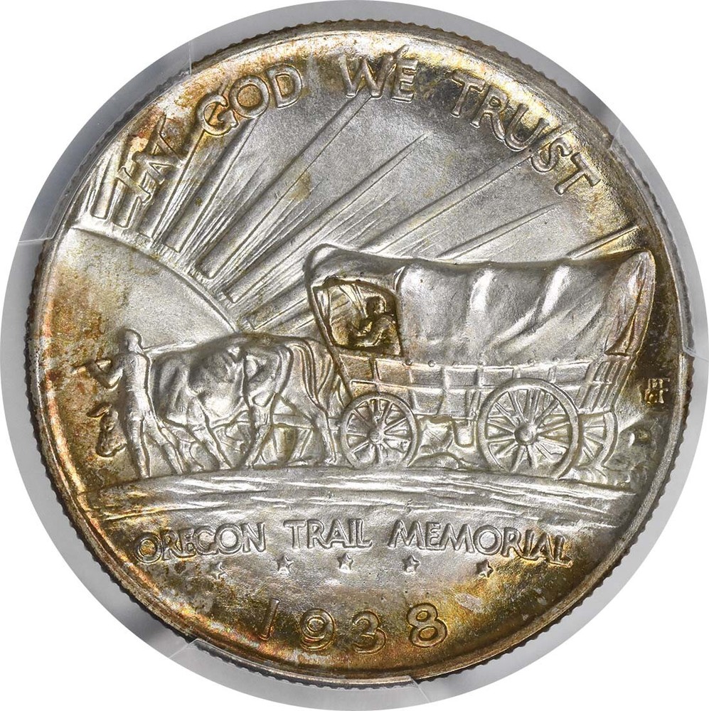 Oregon Commemorative Silver Half Dollar 1938-D MS67 PCGS