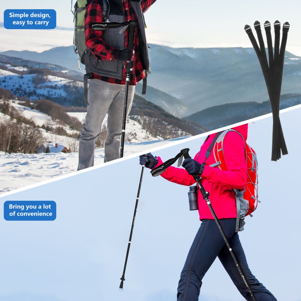 5PCS Stick Strap Trekking Pole Strap Replacement Ski Poles Wrist Straps