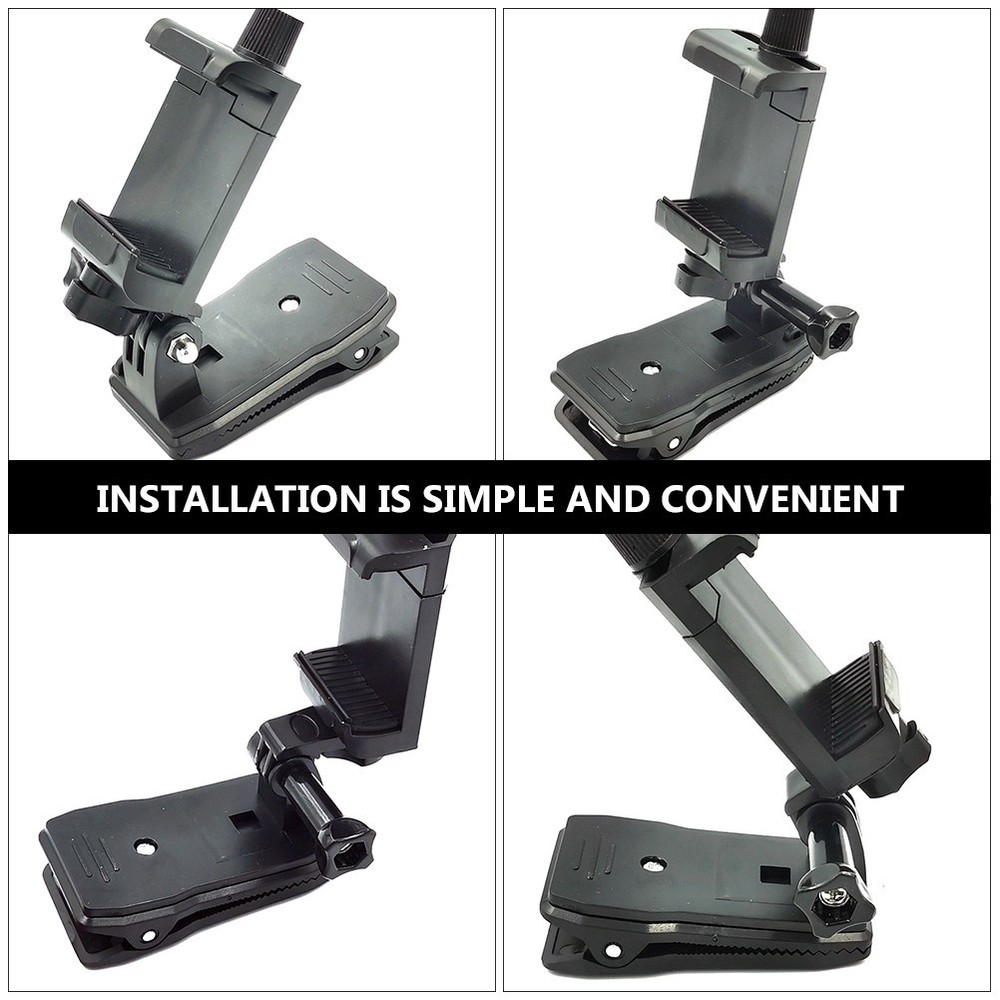 Camera Bracket Clip Phone Tripod Mount for Hiking Backpack Clamp