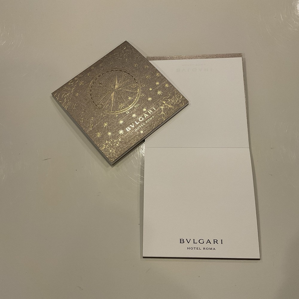 2 BULGARI BVLGARI note pads Authentic NEW