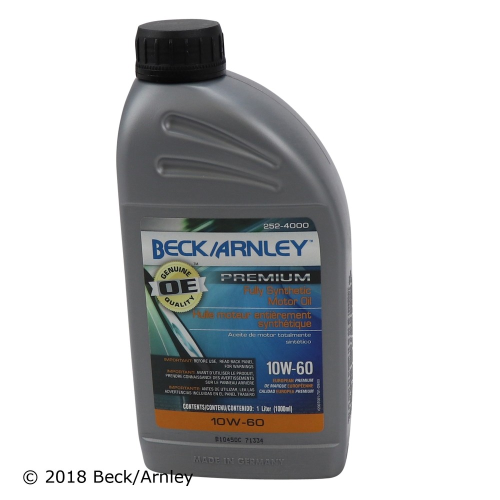 Engine Oil Beck/Arnley 252-4000