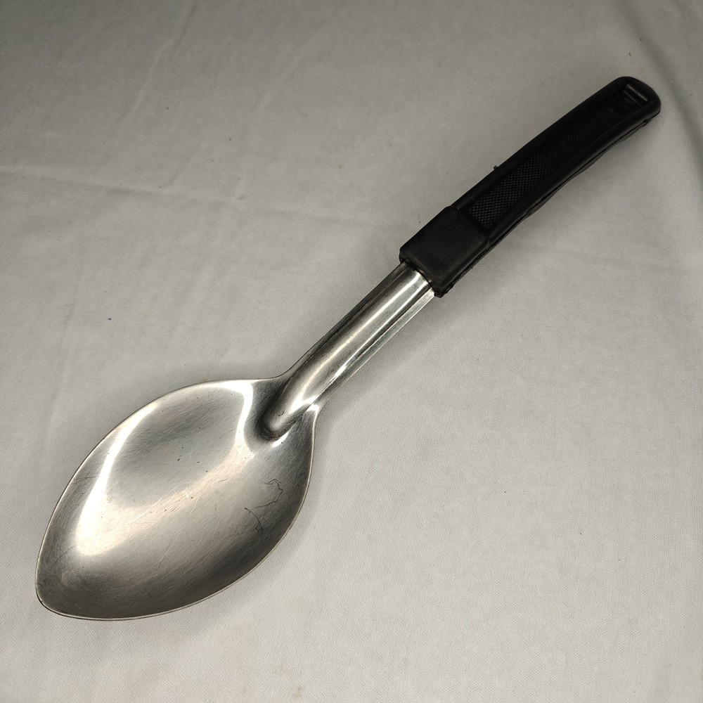 13" Commercial Restaurant Stainless Solid Spoon w/Plastic Handle