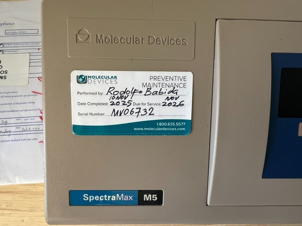 Molecular Devices SpectraMax M5 Microplate Reader TESTED with CALIBRATION