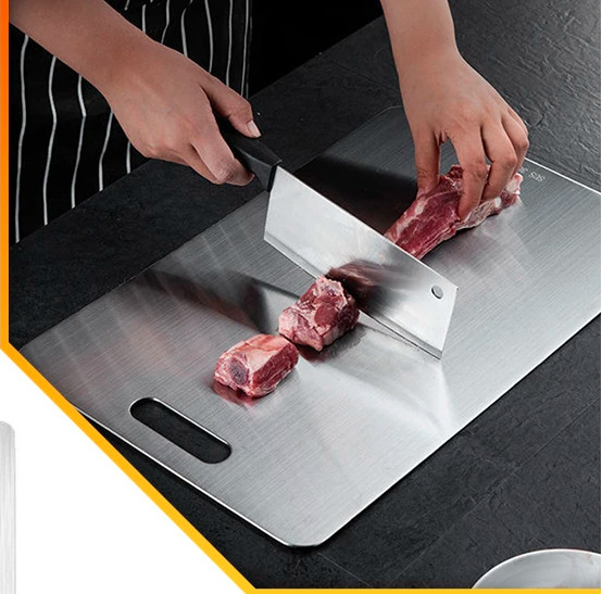 Stainless Steel Panel and Chopping Board Kitchen Double sided cutting Board