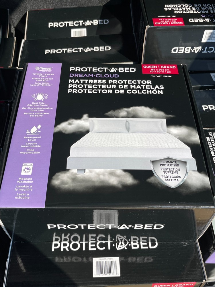 Protect-A-Bed Dream Cloud Mattress Protector Waterproof Breathable Lyocell Top .