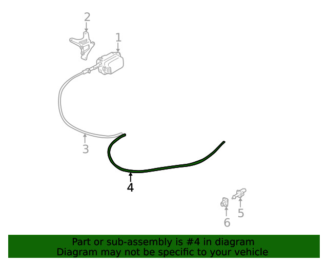 Genuine GM Accelerator Control Cable 22659189