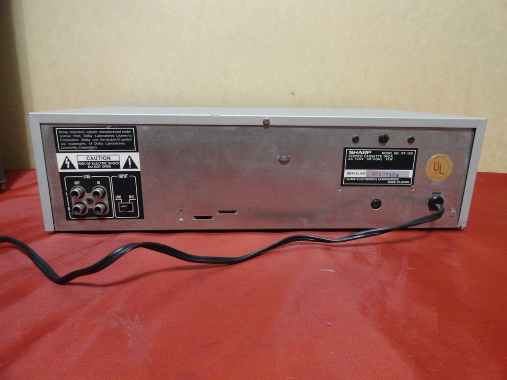 CASSTTE DECK PLAYER (HITACHI D-E33 & SHARP RT-150) FOR PARTS