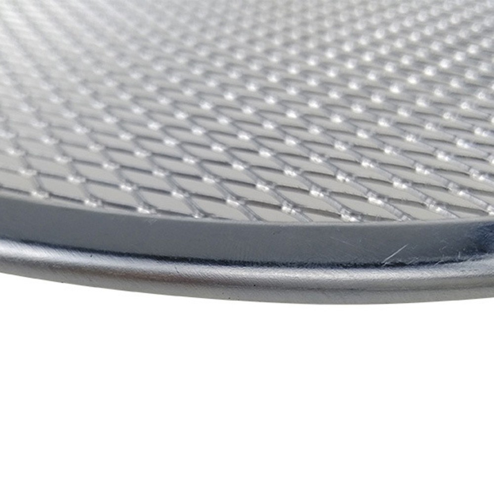 2 Pcs Pizza Pan Baking Pan Net for Home Shop (Silver 11 Inches)