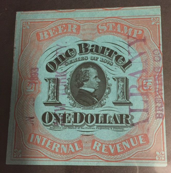 Scott REA-42E, U.S. Internal Revenue Beer Stamp, Extra Fine