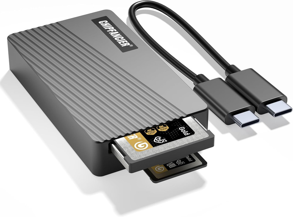 2-in-1 CFexpress Adapter Memory Card Reader for Type A & B, 40Gbps USB 4.0