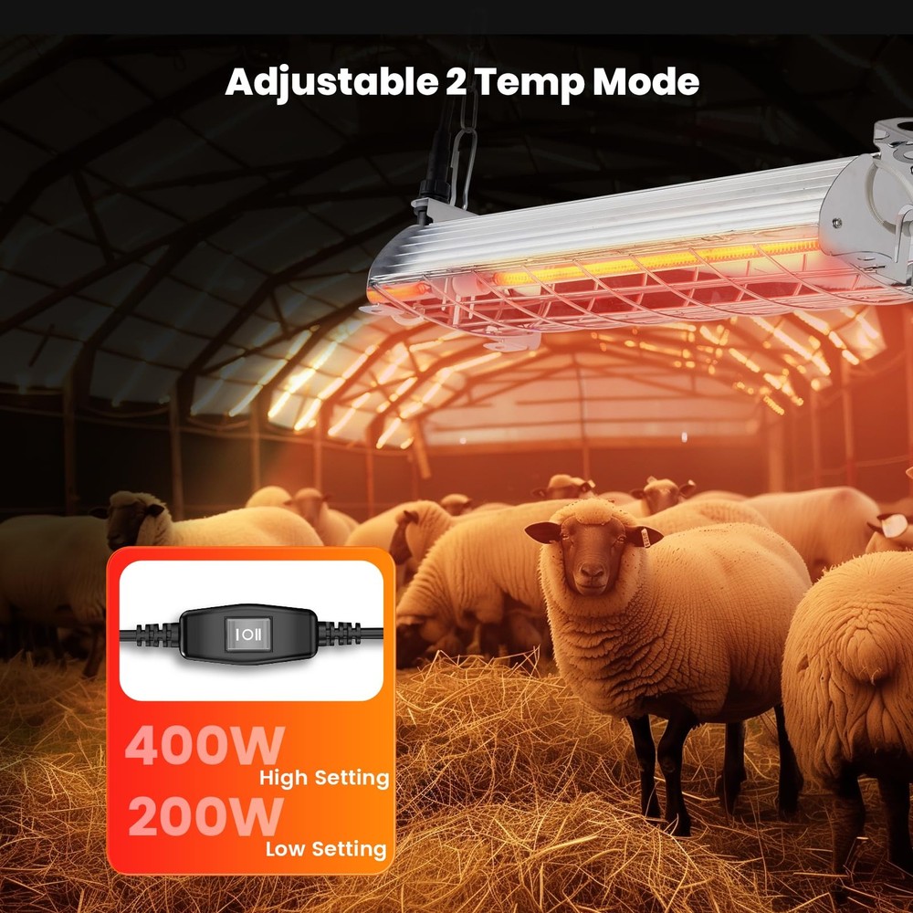 Brooder Heater for 30 Chicks Or Ducklings,7.86ft Cord Brooder Heating Plate &...