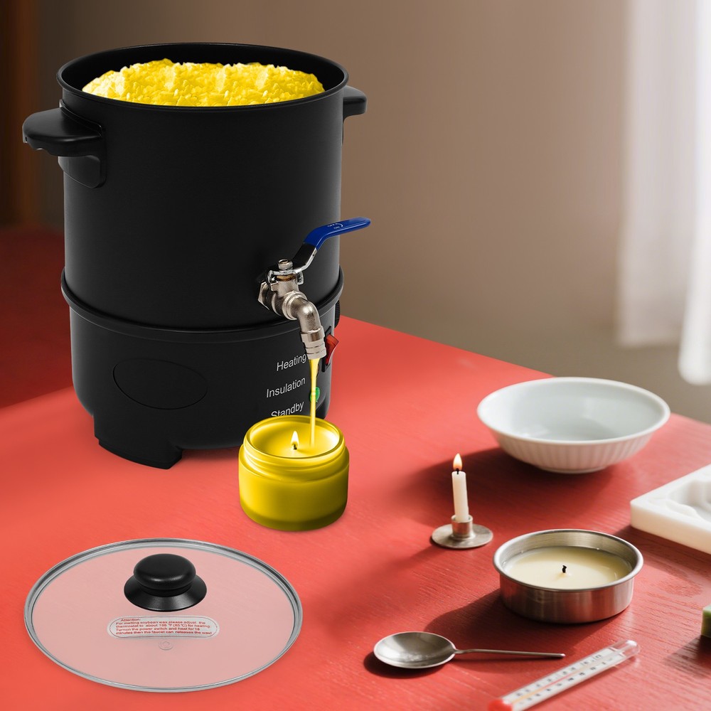4L Wax Melter for Candle Making Electric Melting Pot Temperature Control