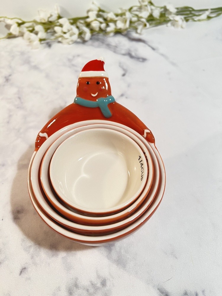 Gingerbread Man Nesting Measurement Cups - l/4, l/3, 1/2 and 1 Cup