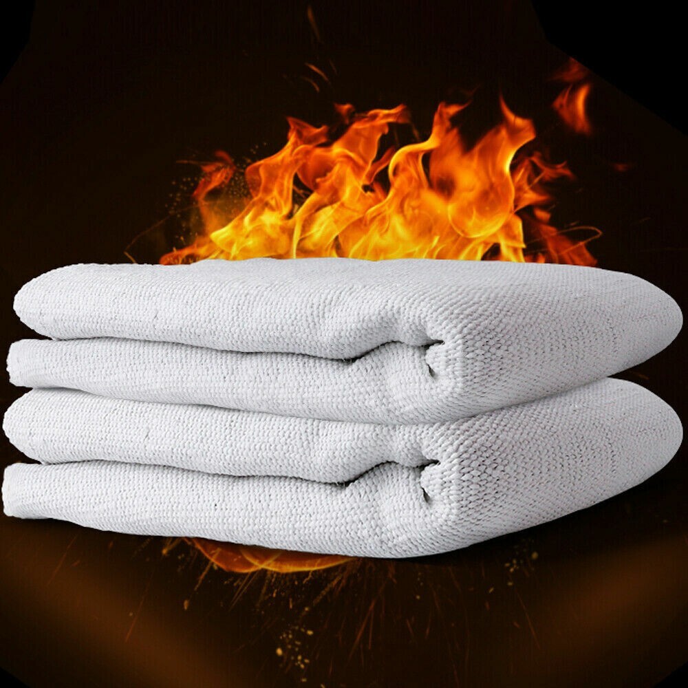 US Large Fire Blanket Fireproof For Home Kitchen Office Caravan Emergency Safety