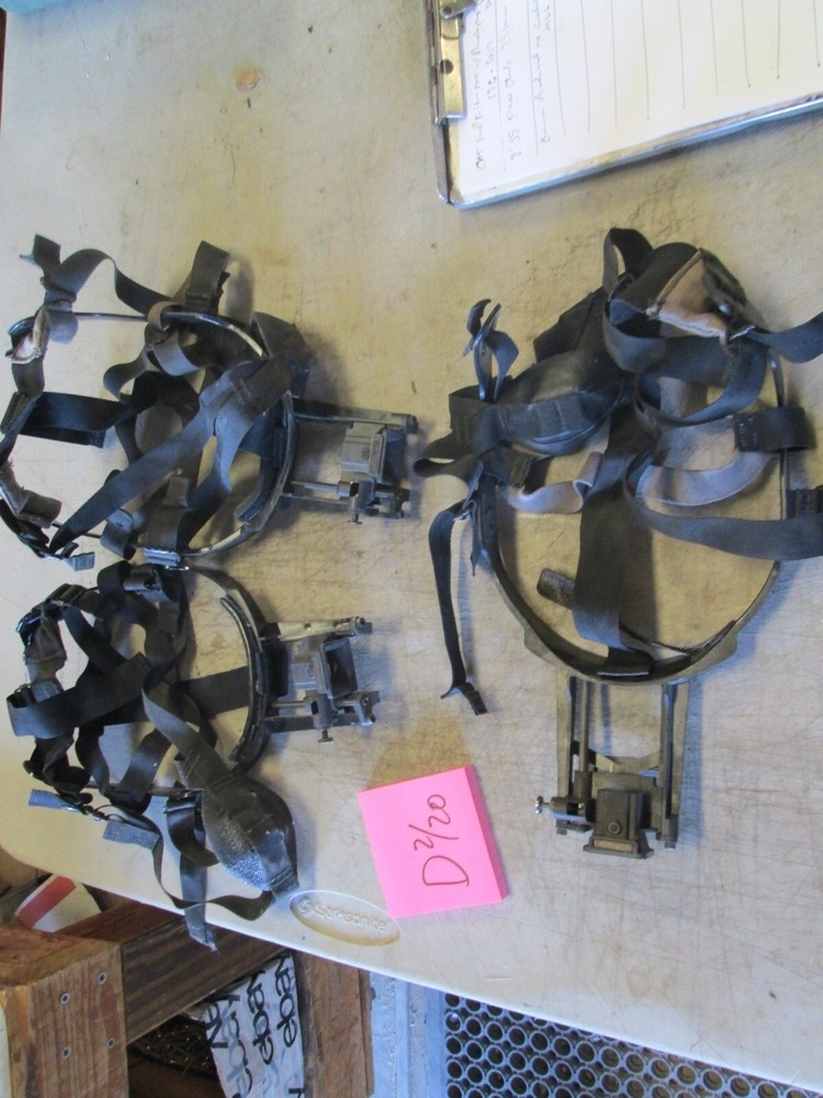 3 Good Used Head Mounts for Night Vision,  "Head Crusher" Units, Decent Cond.