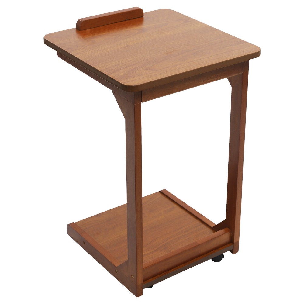 C-shaped Table Couch Table Sofa Bed Side Table W/ Wheels 40*40*63cm 0-40° Angle~