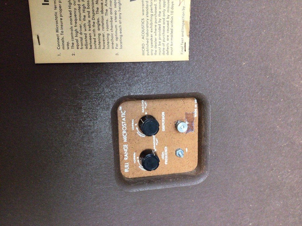 Vintage MA Micro Acoustics Speakers