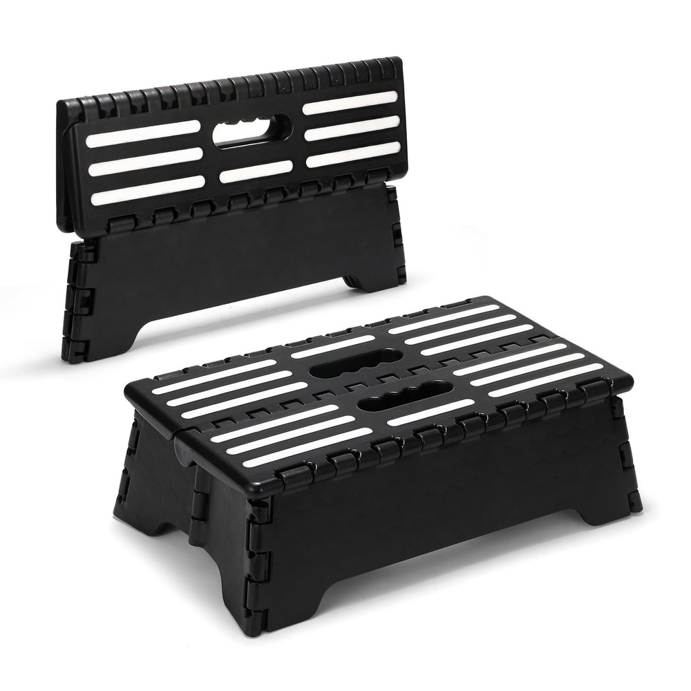 5" H Folding Step Stool for Adults & Elderly, 1 Pcs Lightweight Foldable Step...