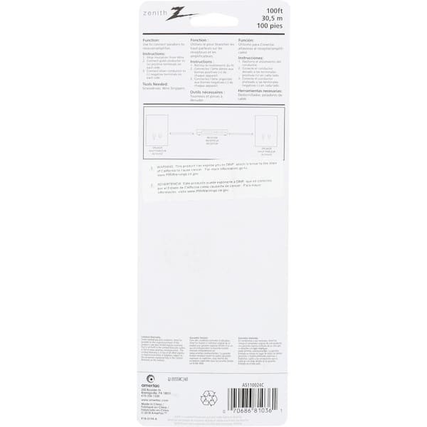 100 Ft. 24 AWG Speaker Wire