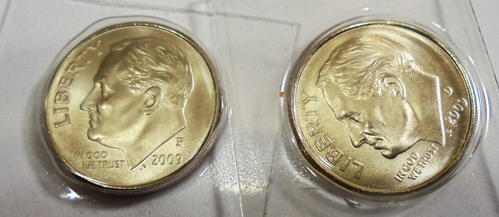 2009 p ,d Satin Roosevelt Dimes From Mint Sets #574