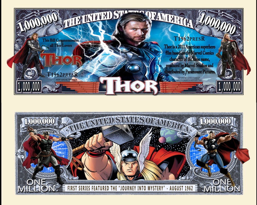 OUR THOR COMIC STRIP BILL (WITH PROTECTIVE SLEEVE)