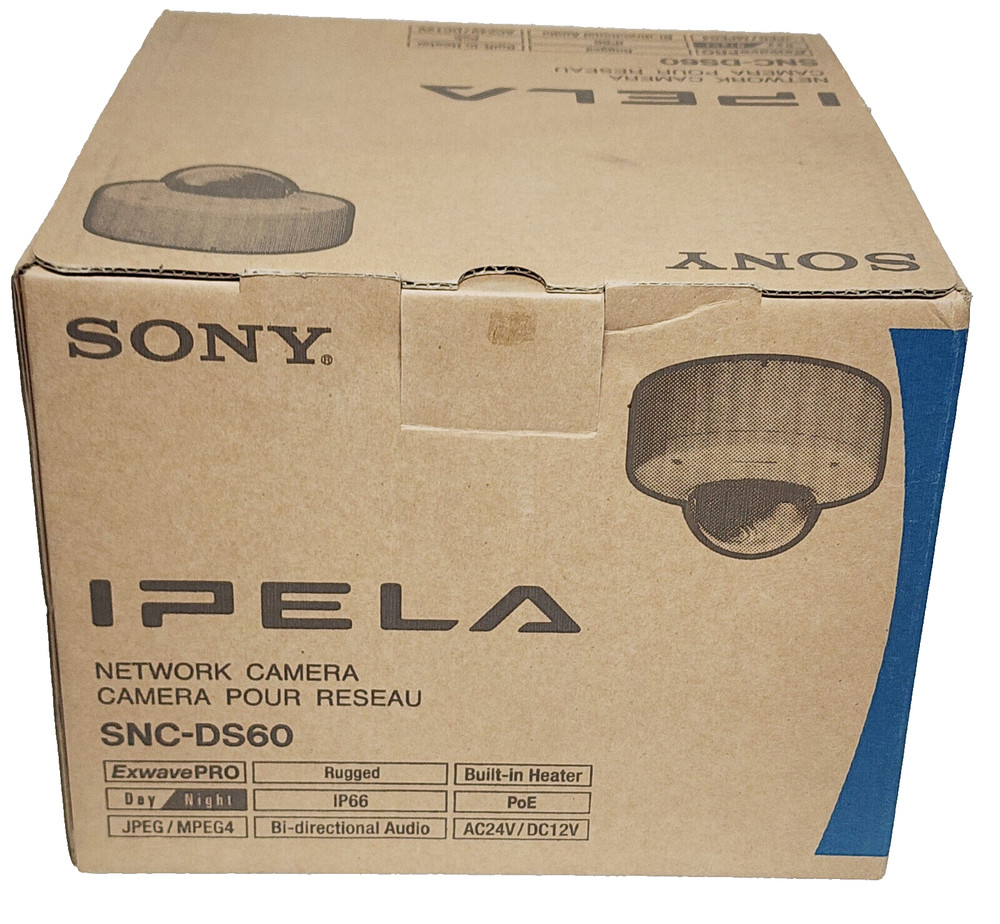 Sony Ipela  SNC-DS60 Full HD Mini Rugged IP Dome Network Security Camera