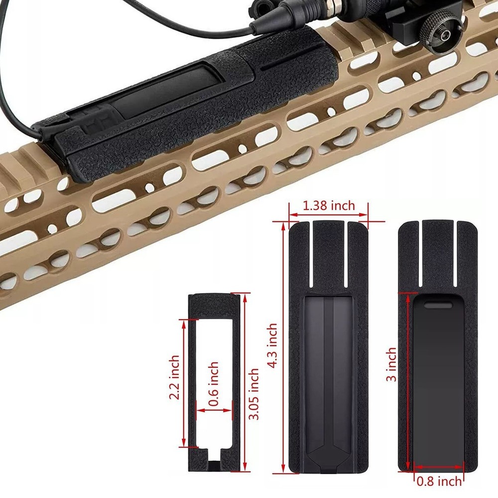 Flashlight PEQ Pressure Remote Switch Mount Plate Kit TD Scar Pocket Panel