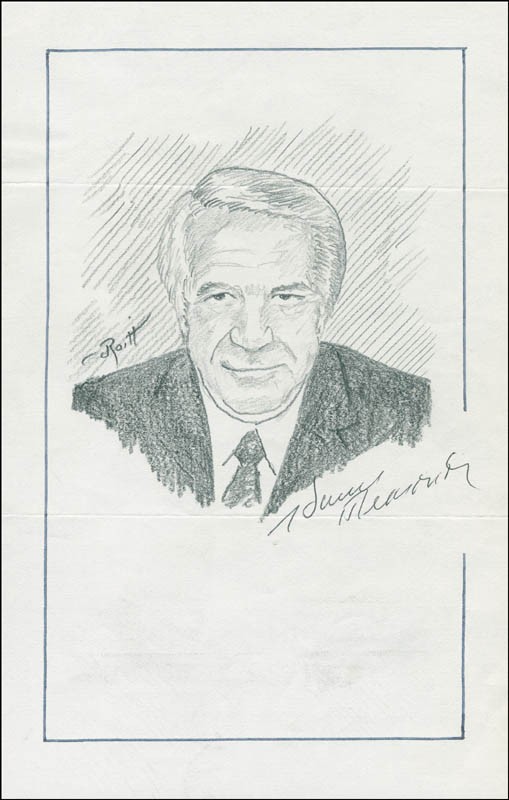JOHN RAITT - ORIGINAL ART SIGNED CO-SIGNED BY: HARRY REASONER