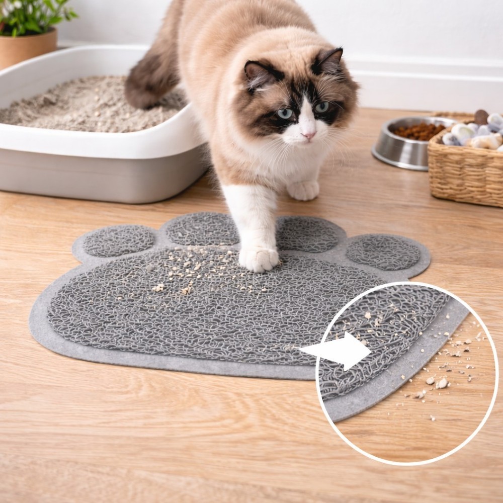 Spring Cleaning Cat Litter Mat – Paw Shape Easy Clean