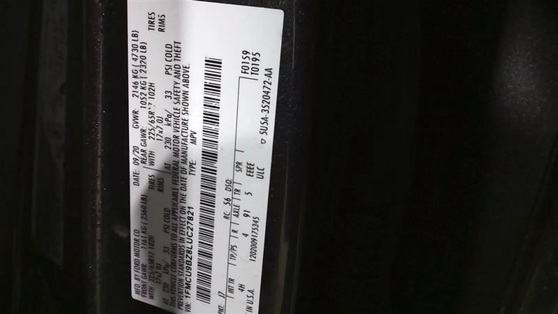 Rear View Camera Fits 20-22 ESCAPE 442456