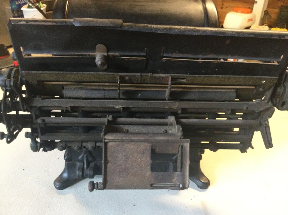 Antique No.1 Burroughs Beveled Glass Adding Machine